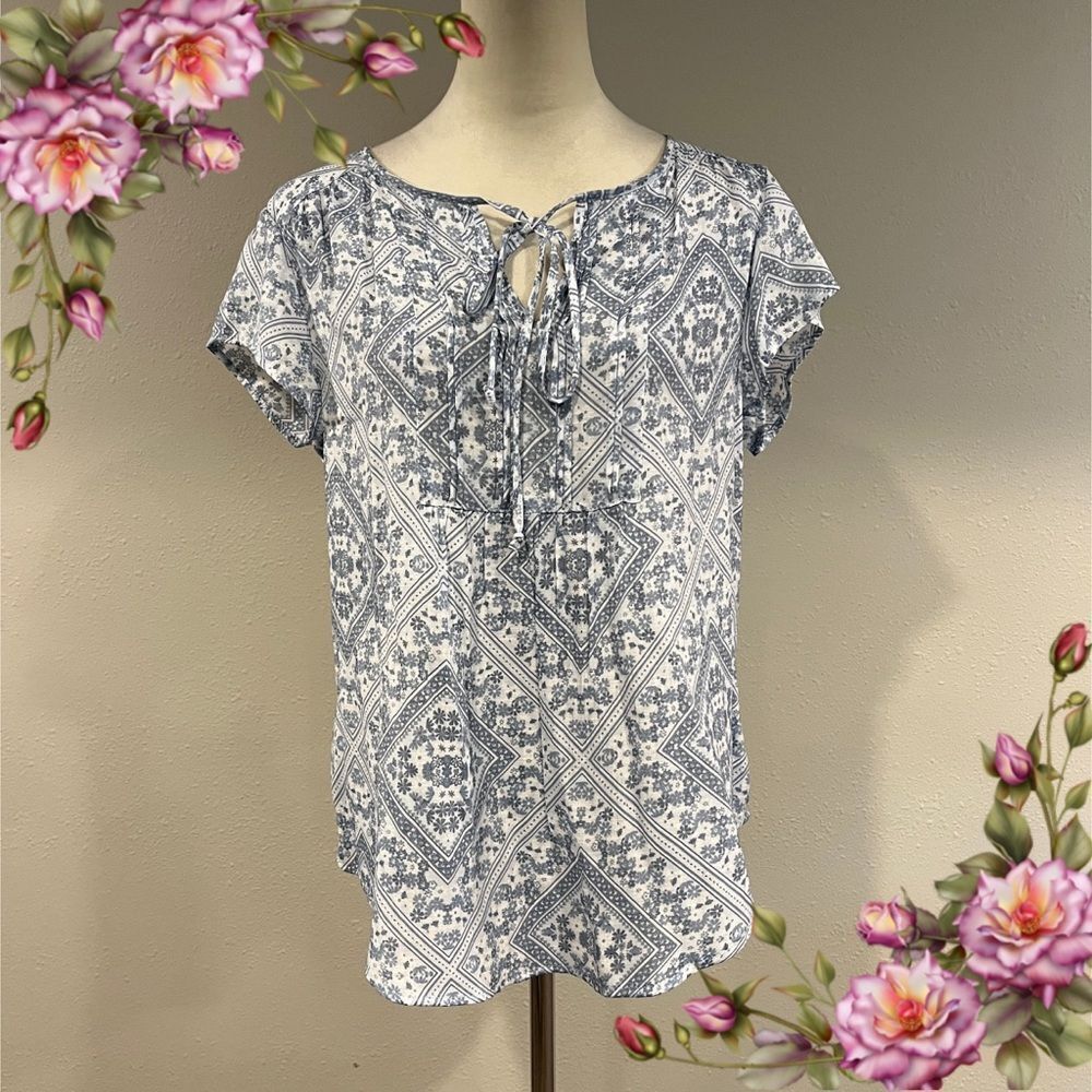 Como Vintage short sleeve bohemian style Top size medium‎